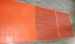 plastic floor - orange