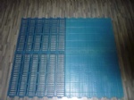 blue plastic floor
